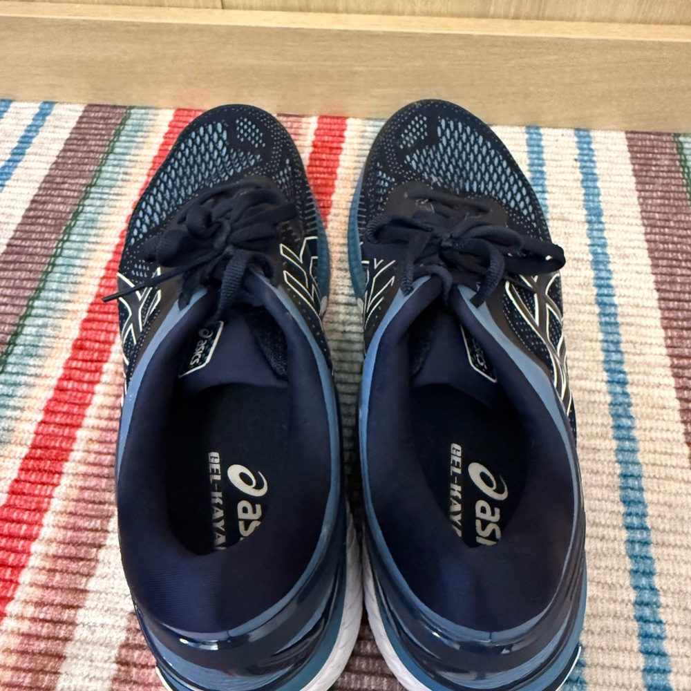Asics Men's Athletic Shoes - Navy and Light Blue - Picture 3 of 6